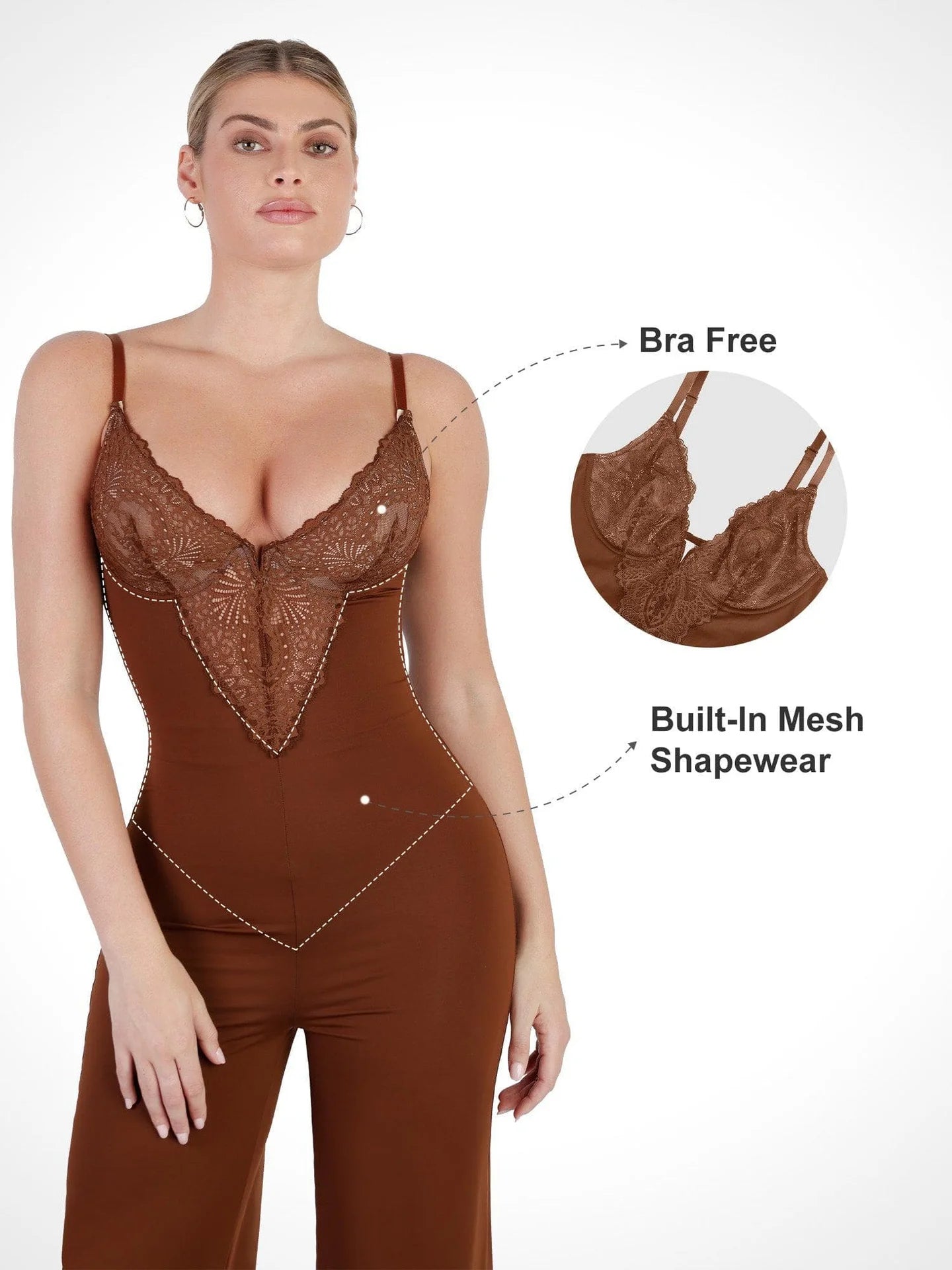 Lace Shapewear Jumpsuit™  - Trendy and Flattering Silhouette