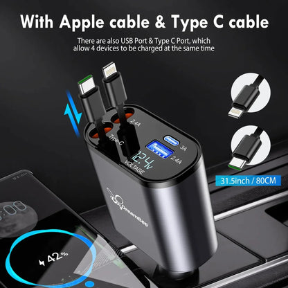 retractable car charger