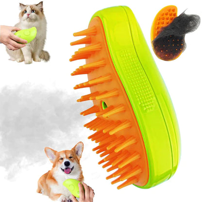 Steam Pet Brush™ - Healthy Skin, Hair Care & Pet Comfort