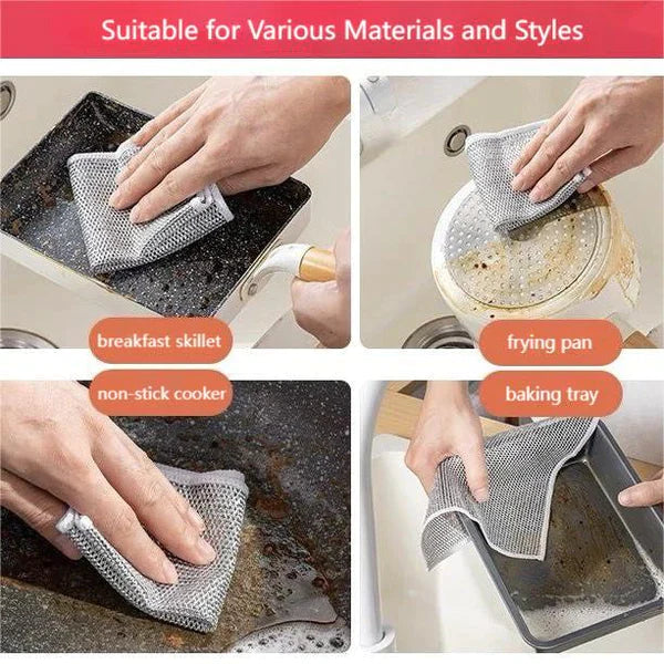 Multipurpose Dishwashing Rags™ - Strong Stain Removal without Damage