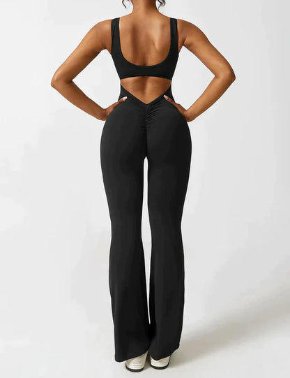 V-Back Flared Bodysuit™ - Breathable Comfort & Stylish Confidence.