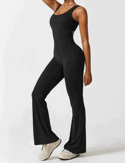 V-Back Flared Bodysuit™ - Breathable Comfort & Stylish Confidence.